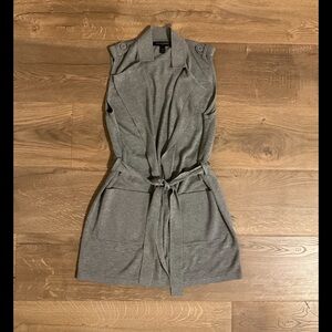 Banana Republic Factory sleeveless vest with tie belt, XS